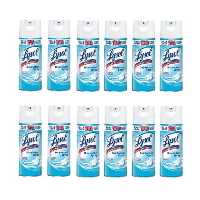 Lysol® Disinfectant Spray - Crisp Linen Scent - 12.5oz - 12/Case