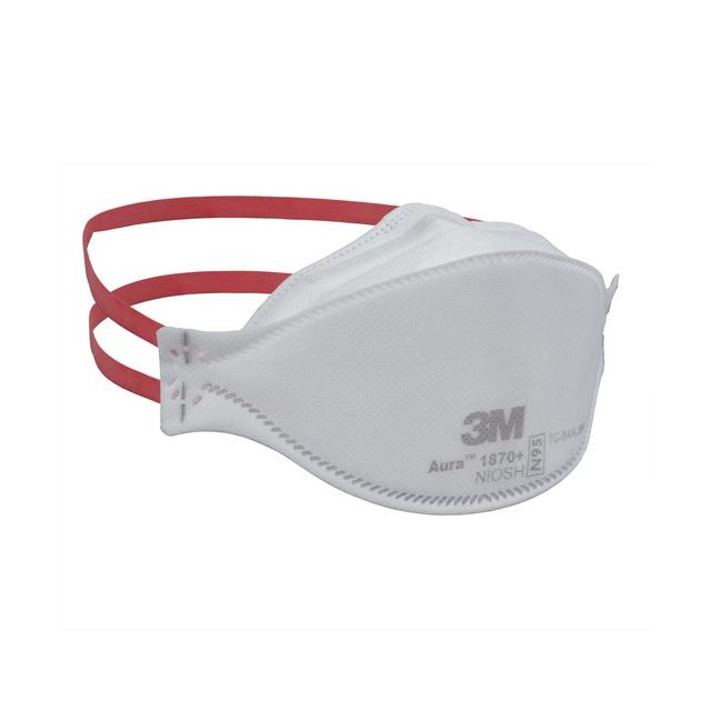 3M 1870+ N95 Aura Particulate Respirator Mask - 20/Pack