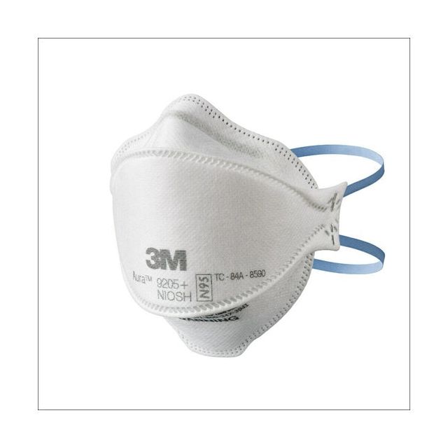 3M 9205+ N95 Aura Particulate Respirator Mask - 20/Pack