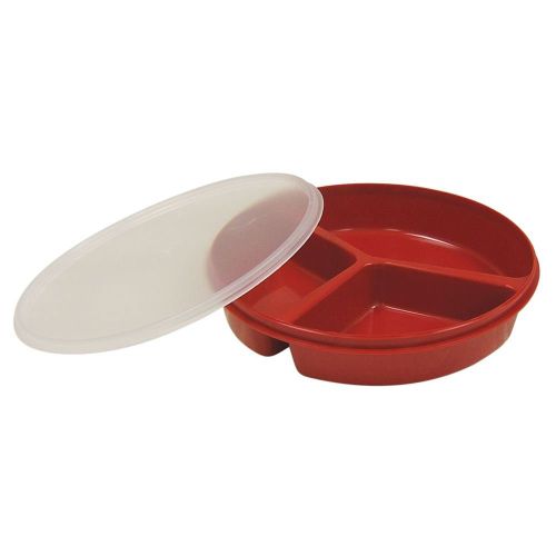 Alimed 82785 - Redware™ Tableware Partitioned Plate with Lid - Each