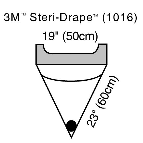 3M 1016 - 3M Steri- Irrigation Pouch Surgical Drape, 19 W x 23 L Inch