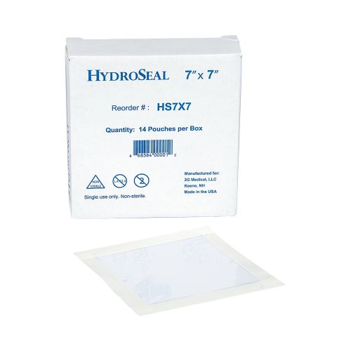 2G Medical LLC HS7X7 - HydroSeal Wound Protector, Clear, 7 x 7 inch, Disposable
