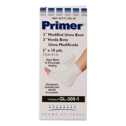 Derma Sciences GL3001 - Primer® Unna Boot with Zinc Oxide, 3 Inch x 10 Yard