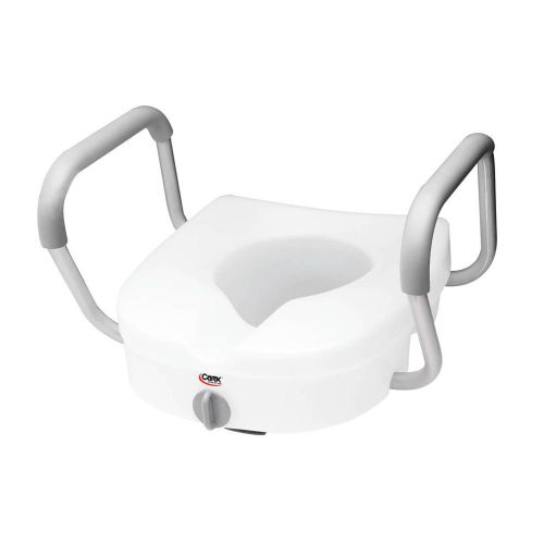 Apex-Carex Healthcare FGB311C0 0000 - Carex® E-Z Lock™ Raised Toilet Seat with Armrests - 1/Each