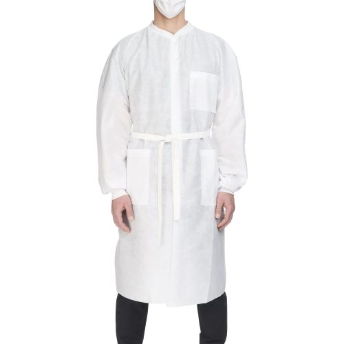 O&M Halyard Inc 10023 - Halyard Health Basic® Plus Lab Coat, X-Large, White