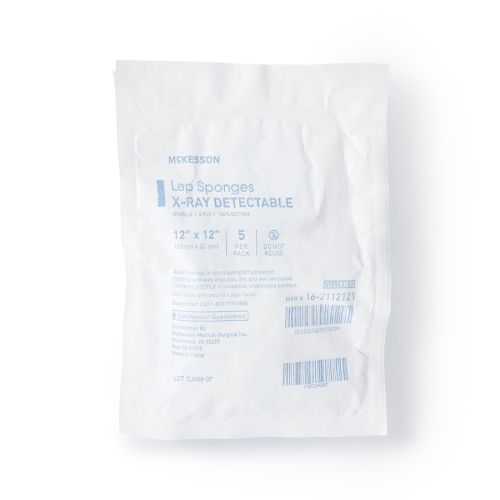McKesson Brand 16-2112121 - McKesson Laparotomy Sponge, 12 x 12 Inch - 1/Pack