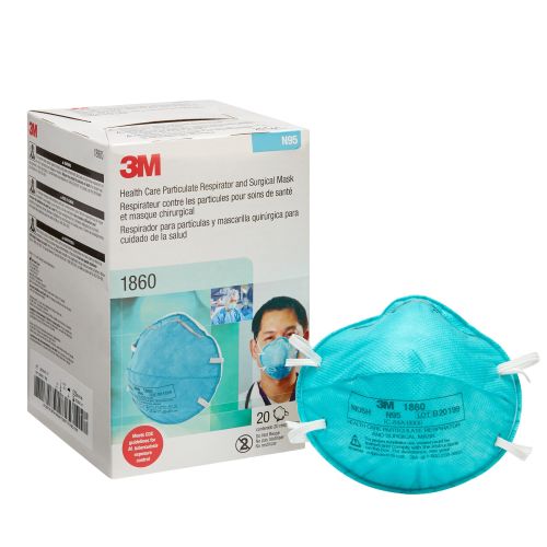 3M 1860 - 3M Particulate Respirator / Surgical Mask - Each