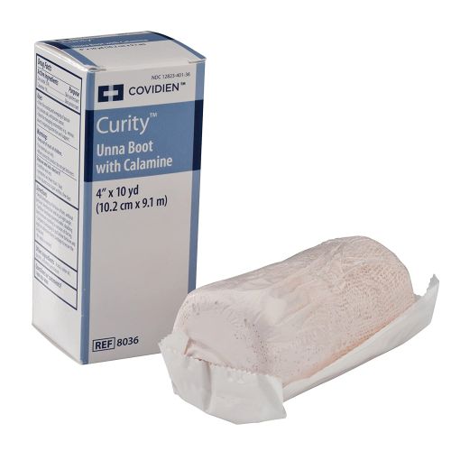 Cardinal 8036- - Curity™ Unna Boot with Calamine and Zinc Oxide, 4 Inch x 10 Yard