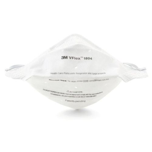 3M 1804 N95 VFlex™ Healthcare Particulate Respirator and Surgical Mask - 50/Box