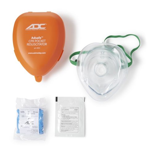 American Diagnostic Corp 4053 - Adsafe™ CPR Pocket Resuscitation Mask - 1/Each