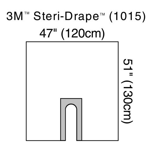 3M 1015 - 3M™ Steri-Drape™ Sterile Orthopedic U-Drape, 47 W x 51 L Inch