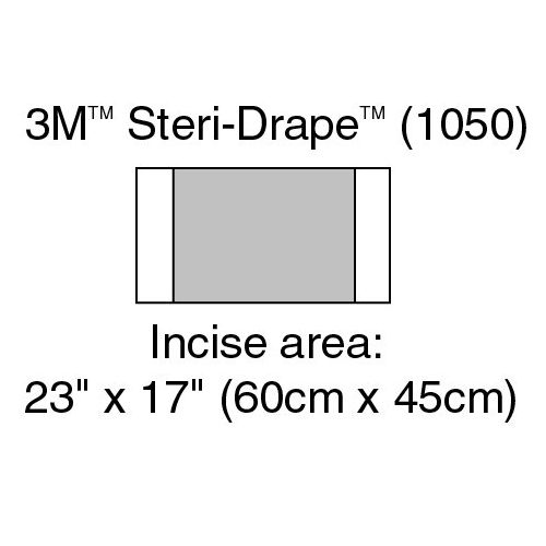 3M 1050 - 3M Steri- Sterile Large Incise Surgical Drape, 17 W x 23 L Inch