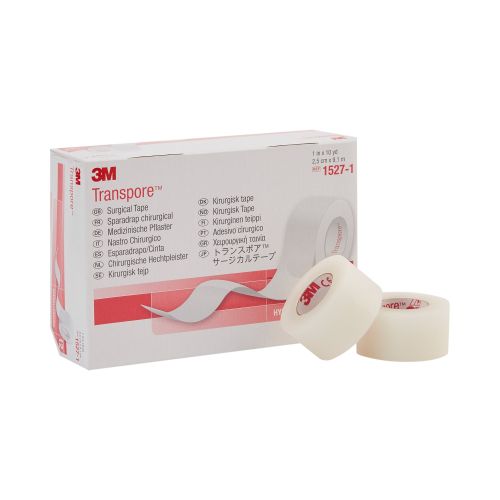 3M 1527-1 - 3M™ Transpore™ Plastic Medical Tape, 1 Inch x 10 Yard, Transparent