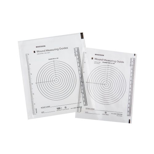 McKesson Brand 533-30012100 - McKesson Nonsterile Plastic Wound Measuring Guide, 5 x 7 Inch