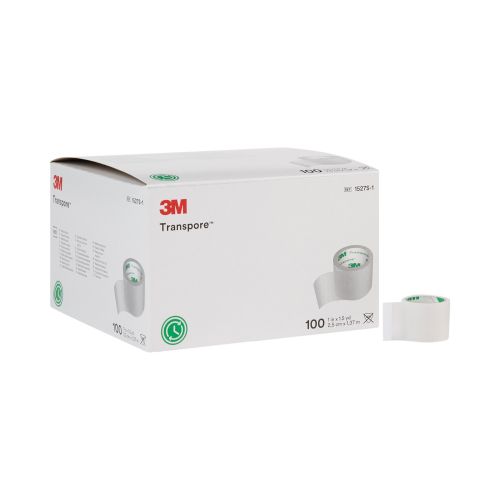 3M 1527S-1 - 3M™ Transpore™ Plastic Medical Tape, 1 Inch x 1-1/2 Yard, Transparent
