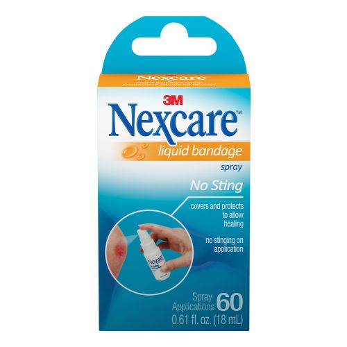 3M 05113186293 - 3M™ Nexcare™ Liquid Bandage, No-Sting, Breathable, Waterproof, 0.16 oz Spray Bottle - 1/Each