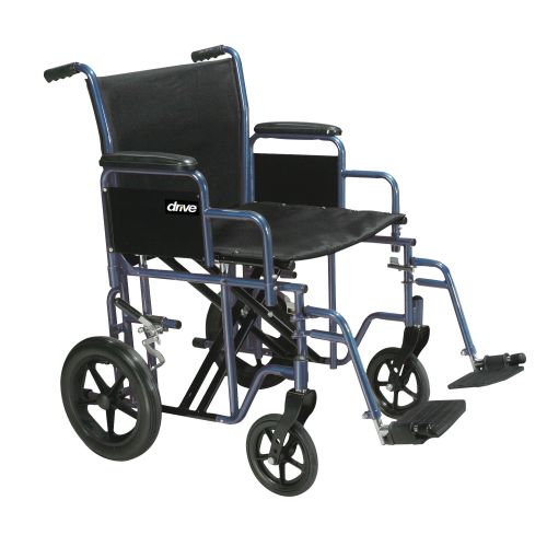 Drive Medical BTR20-B - drive™ Bariatric Transport Chair, 20-Inch Seat Width - 1/Each