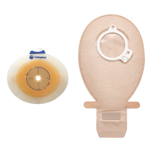 Coloplast 10164 - SenSura® Click Two-Piece Closed End Opaque Filtered Ostomy Pouch, 8½ Inch Length, 40 mm Flange - 30/Box