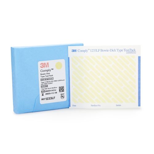 3M 1233LF - 3M Comply Sterilization Bowie-Dick Test Pack, Type 2, Steam, 270° to 273°F, Disposable, Lead-Free