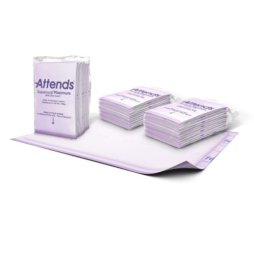 Attends Healthcare Products ASBM-3036 - Attends® Supersorb™ Maximum Premium Underpads, 30 X 36 Inches