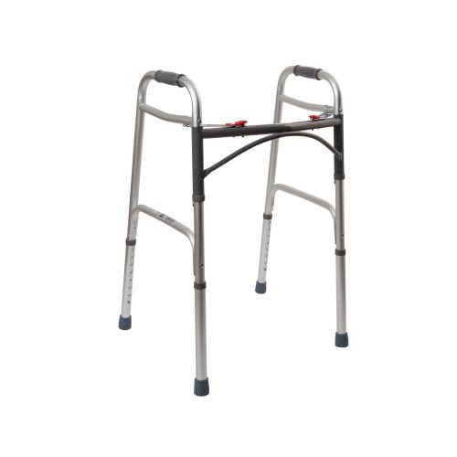 Drive Medical 10200-1 - drive™ Deluxe Aluminum Dual Release Folding Walker, 32 – 39 Inch Height - 1/Each