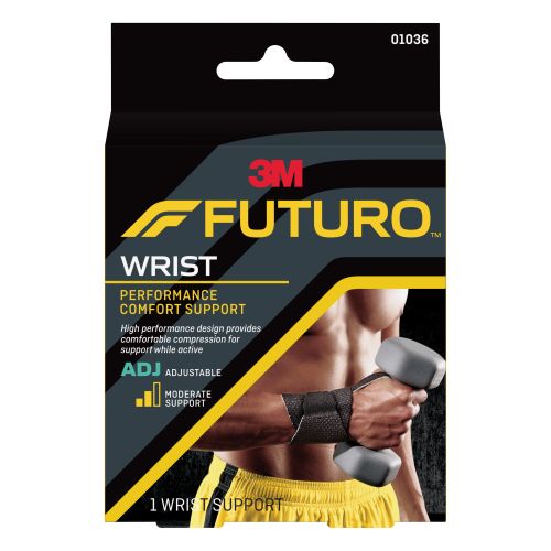 3M 01036ENR - 3M™ Futuro™ Performance Comfort Wrist Support, One Size Fits Most