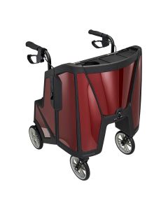 Motivo Inc 10003TRRR - Tour 4 Wheel Rollator, 31 to 37 Inch Handle Height, Ruby Red - 1/Each
