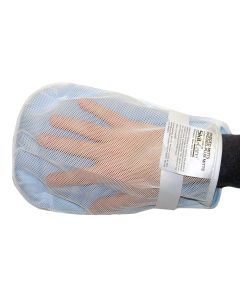 Skil-Care 306110 - SkiL-Care™ Hand Control Mitt, 11 x 6 x 3/4 in., White/Blue - 1/Pair