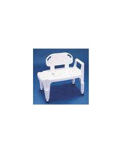 Apex-Carex Healthcare FGB17000 0000 - Carex Bath Transfer Bench, 17-1/2" to 22-1/2" Height Range, 400-lb. Weight Capacity, Fixed Handle