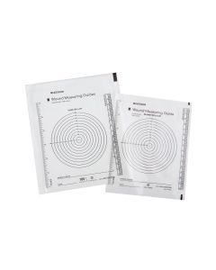 McKesson Brand 533-30012100 - McKesson Nonsterile Plastic Wound Measuring Guide, 5 x 7 Inch