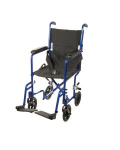 Drive Medical ATC17-BL - drive™ Lightweight Transport Chair, Blue, 17-Inch Seat Width - 1/Each