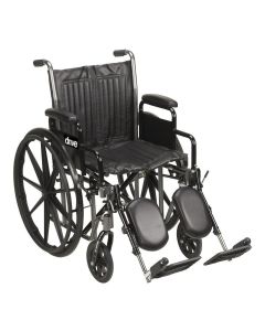 Drive Medical SSP220DDA-ELR - Silver Sport 2 Wheelchair - 1/Each