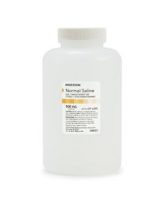 McKesson Brand 37-6280 - McKesson Saline Irrigation Solution, 500 mL Bottle