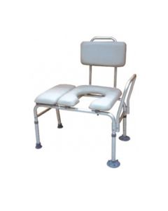 Drive Medical 12005KDC-1 - drive™ Aluminum Knocked Down Bath / Commode Transfer Bench, 18 – 22½ Inch Seat Height - Each