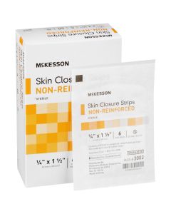 McKesson Brand 3002 - McKesson Non-Reinforced Skin Closure Strip, 1/4 x 1-1/2 in.