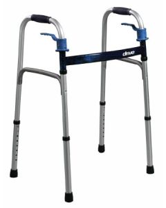 Drive Medical 10225-4 - drive™ Deluxe Aluminum Dual Release Folding Walker, 25½ – 32½ Inch Height - Case