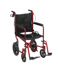 Drive Medical EXP19LTRD - drive Lightweight Expedition Aluminum Transport Chair, 19 Inch Seat Width - Each
