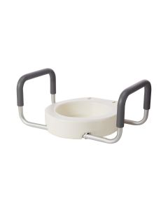 Drive Medical 12402 - drive™ Premium Raised Toilet Seat with Removable Arms - 1/Each