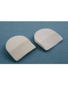 Creative Foam Corp 22310B - Beveled Heel Pads, White, 3-1/8 x 2¾ Inch - Pack