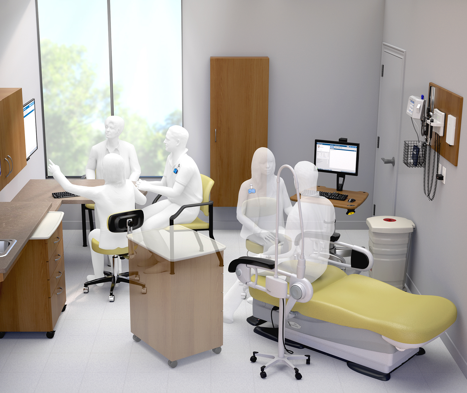Patient-Centric Exam Chairs, Monitors, Lighting, & Other Tools